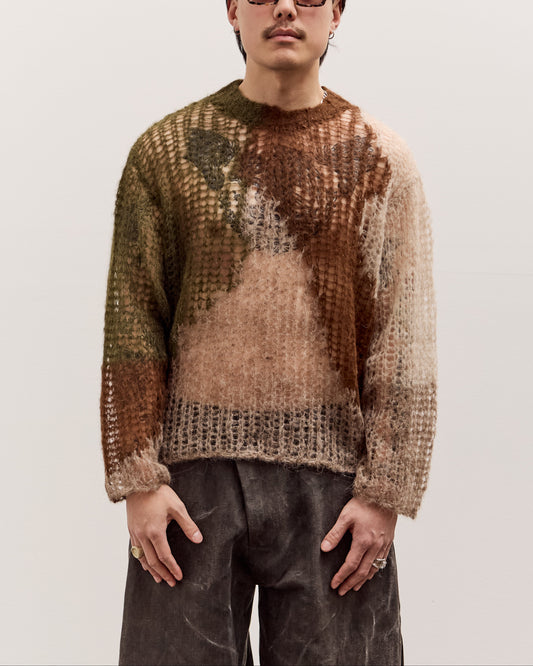 Brain Dead Organic Threadbare Sweater Unisex, Avocado