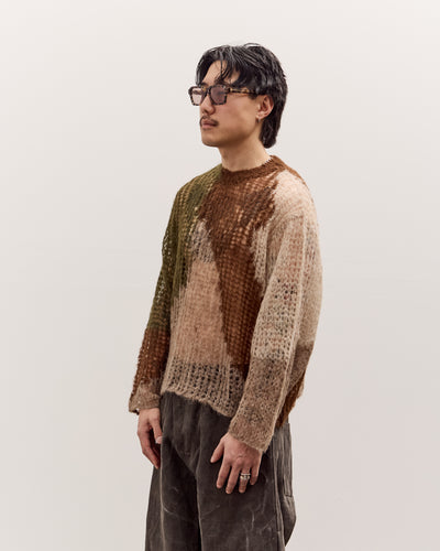 Brain Dead Organic Threadbare Sweater Unisex, Avocado