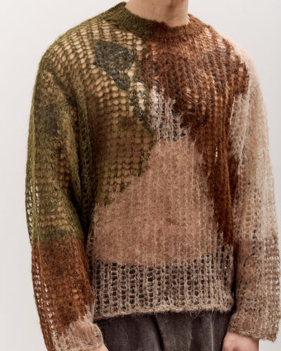 Brain Dead Organic Threadbare Sweater Unisex, Avocado