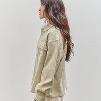 Brain Dead Waffle Button Front Shirt, Tan