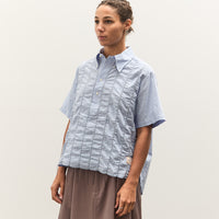 Brain Dead x Brooks Brothers Puckered Short Sleeve Pullover Shirt, Light Blue