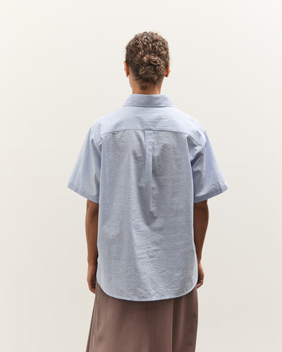 Brain Dead x Brooks Brothers Puckered Short Sleeve Pullover Shirt, Light Blue