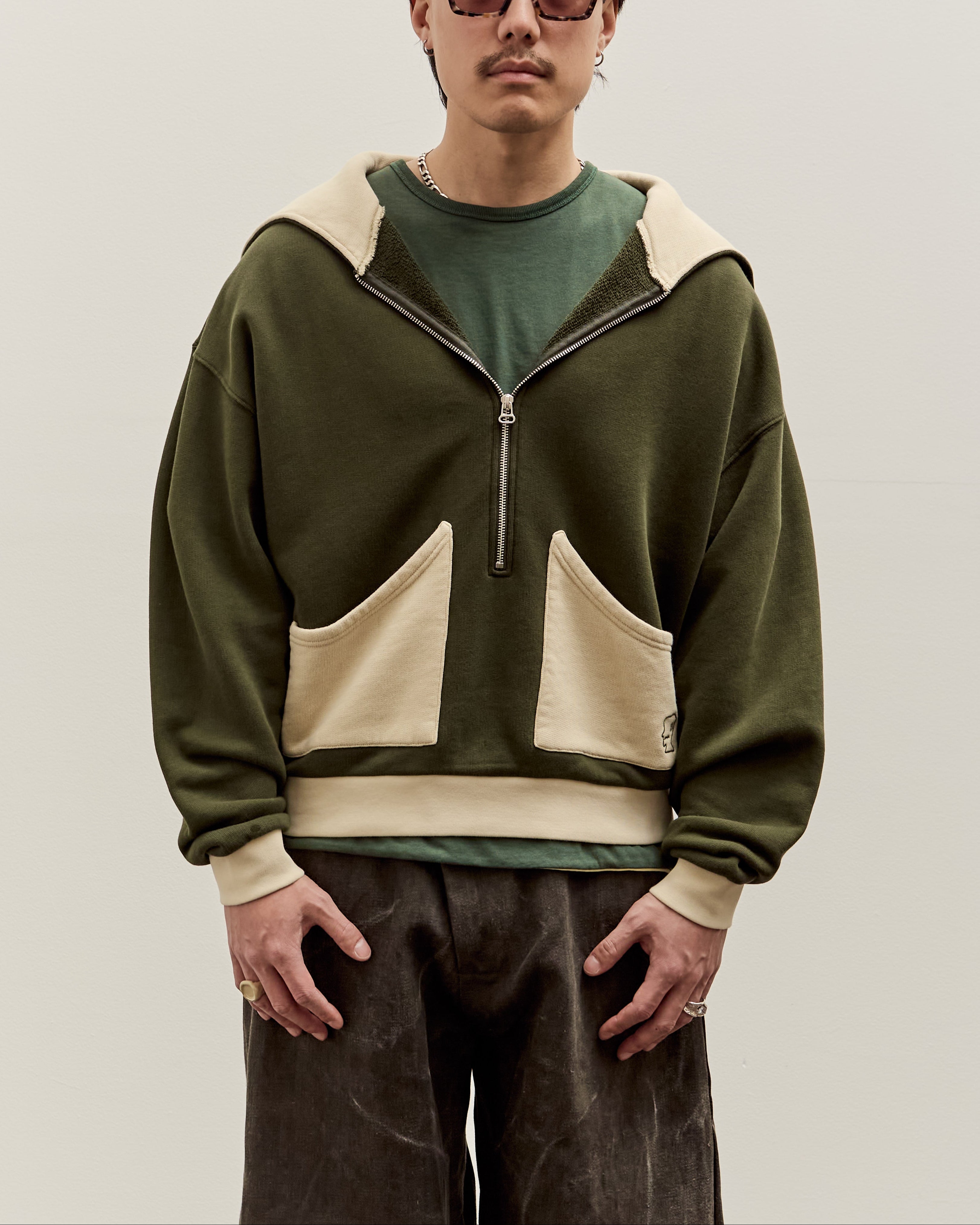 Zip Hoodie, Green – Glasswing