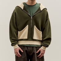 Brain Dead Zip Hoodie, Green