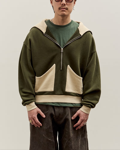 Brain Dead Zip Hoodie, Green