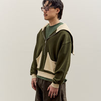 Brain Dead Zip Hoodie, Green