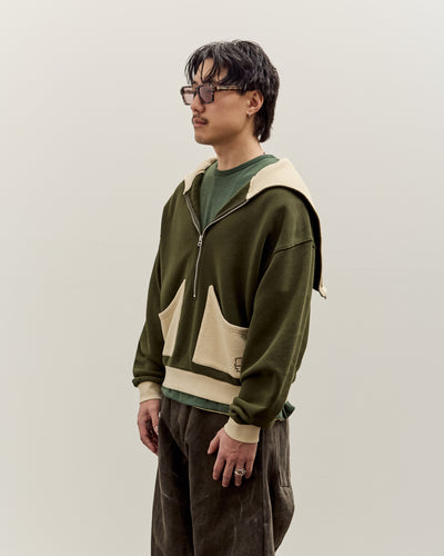 Brain Dead Zip Hoodie, Green