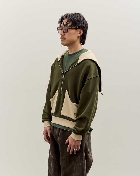 Brain Dead Zip Hoodie, Green