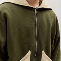 Brain Dead Zip Hoodie, Green