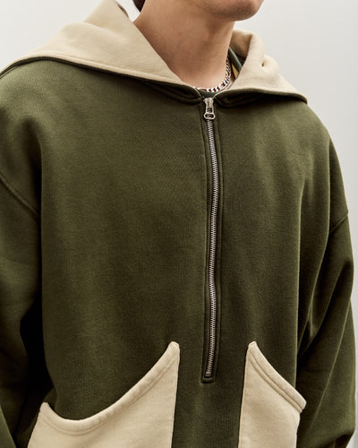 Brain Dead Zip Hoodie, Green