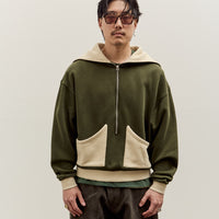 Brain Dead Zip Hoodie, Green