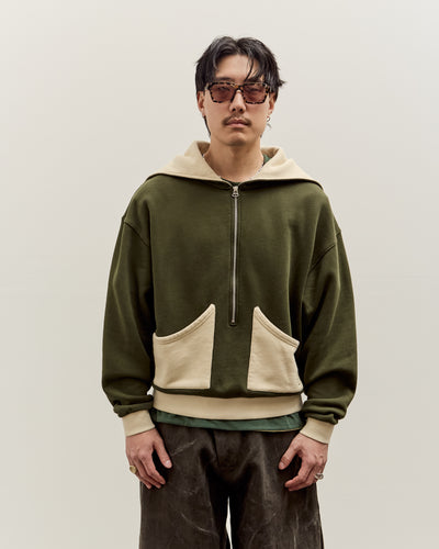 Brain Dead Zip Hoodie, Green