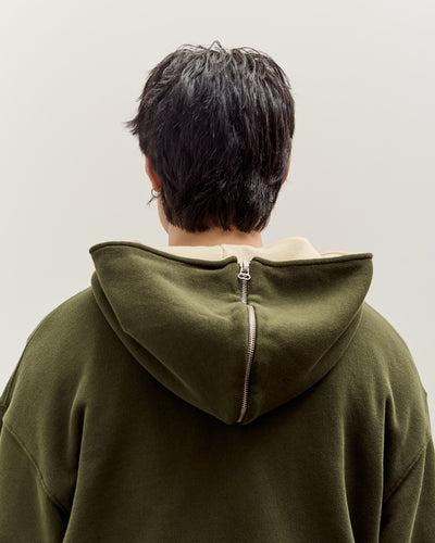 Brain Dead Zip Hoodie, Green
