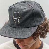 Brain Dead Logohead Hat, Black