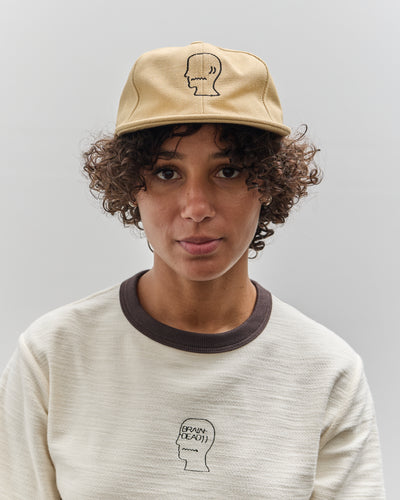 Brain Dead Logohead Hat, Ochre