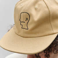 Brain Dead Logohead Hat, Ochre