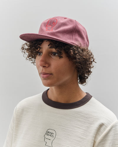 Brain Dead Logohead Hat, Raspberry