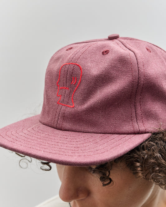 Brain Dead Logohead Hat, Raspberry