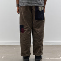Brain Dead Unisex Patchwork Cord Climber Pant, Asphalt