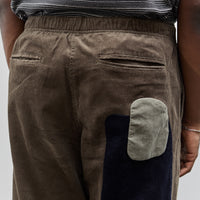 Brain Dead Unisex Patchwork Cord Climber Pant, Asphalt