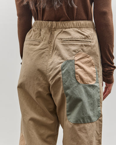 Brain Dead Patchwork Twill Climber Pant, Tan