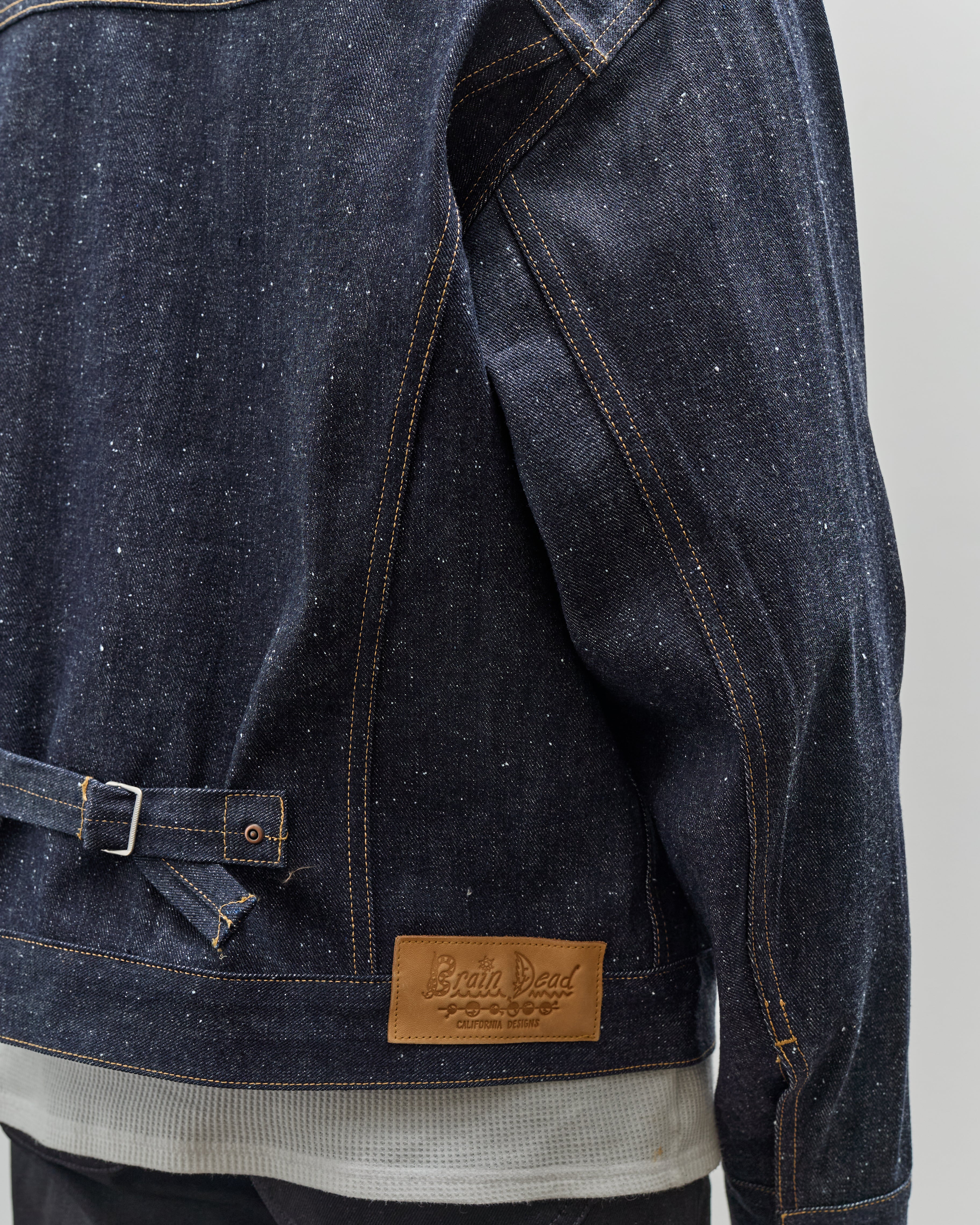 Brain Dead Unisex 14.1oz Selvedge Denim Trucker Jacket