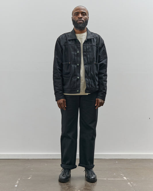 Brain Dead Type 00: 13.2oz Selvedge Denim, Solid Black