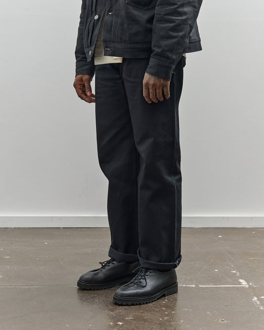 Brain Dead Type 00: 13.2oz Selvedge Denim, Solid Black