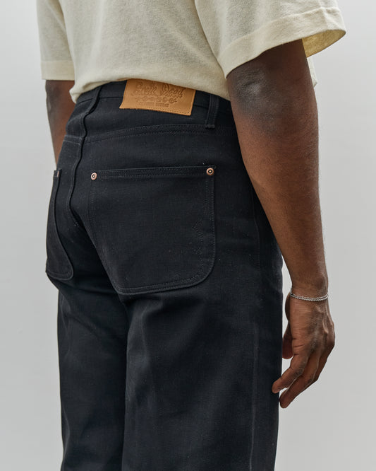 Brain Dead Type 00: 13.2oz Selvedge Denim, Solid Black