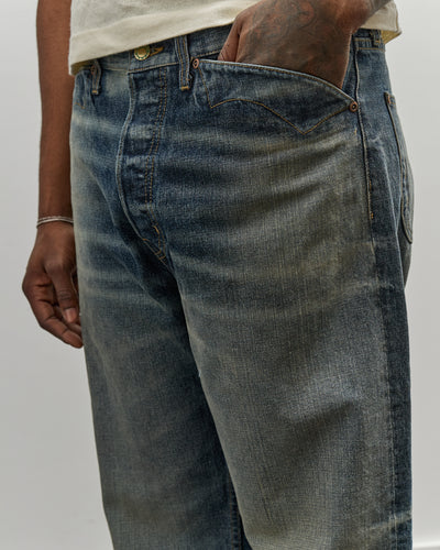 Brain Dead x Glasswing Type 00: 15oz Selvedge Denim Pant, Washed Indigo