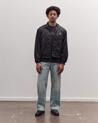 Brain Dead Tennis Zip Jacket Unisex, Black