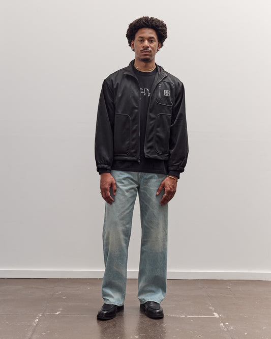 Brain Dead Tennis Zip Jacket Unisex, Black