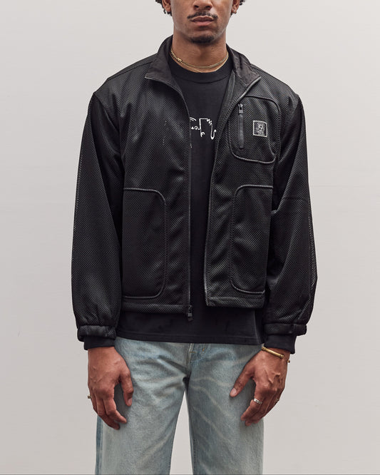 Brain Dead Tennis Zip Jacket Unisex, Black
