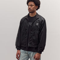 Brain Dead Tennis Zip Jacket Unisex, Black