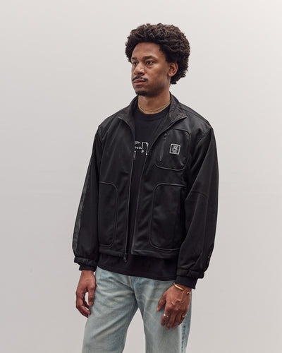 Brain Dead Tennis Zip Jacket Unisex, Black