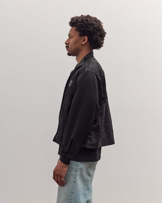 Brain Dead Tennis Zip Jacket Unisex, Black