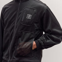 Brain Dead Tennis Zip Jacket Unisex, Black