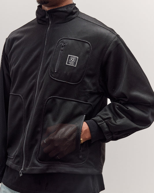 Brain Dead Tennis Zip Jacket Unisex, Black