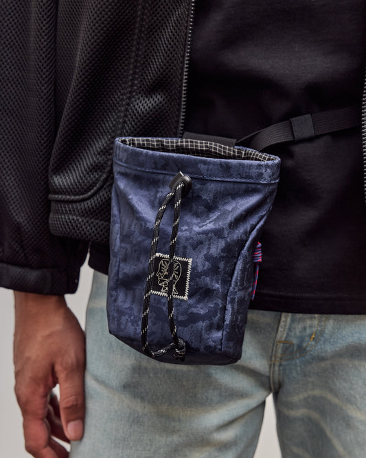 Mini Chalk Bag, Navy Camo