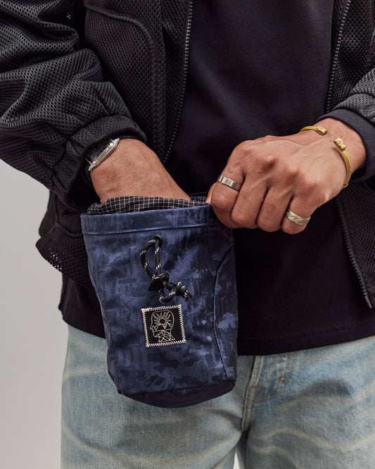 Mini Chalk Bag, Navy Camo