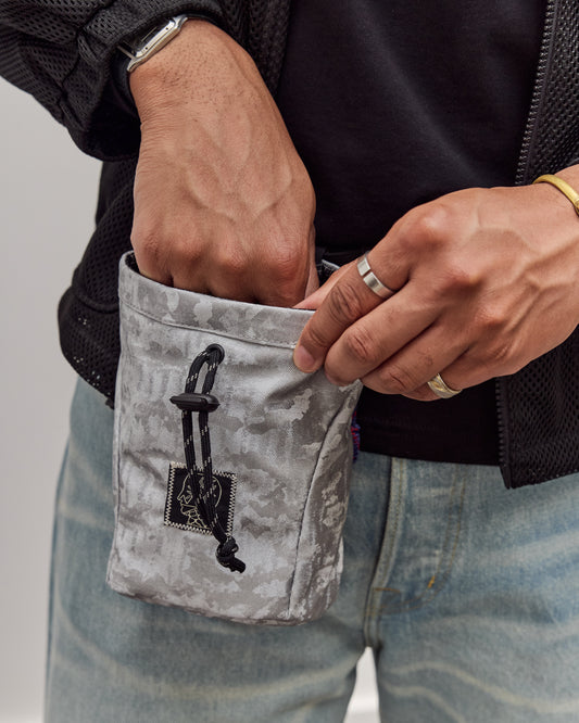 Mini Chalk Bag, Silver Camo
