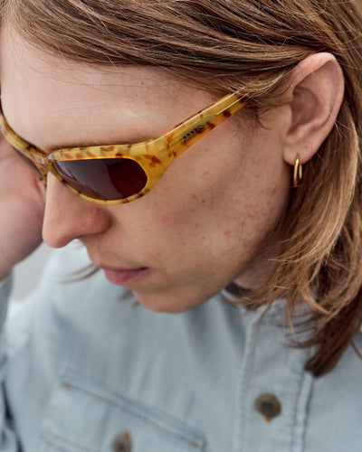 Bingo Post Modern Primitive Eye Protection - Amber Tortoise