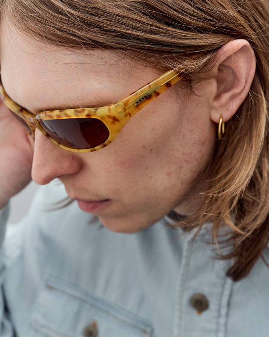 Bingo Post Modern Primitive Eye Protection - Amber Tortoise