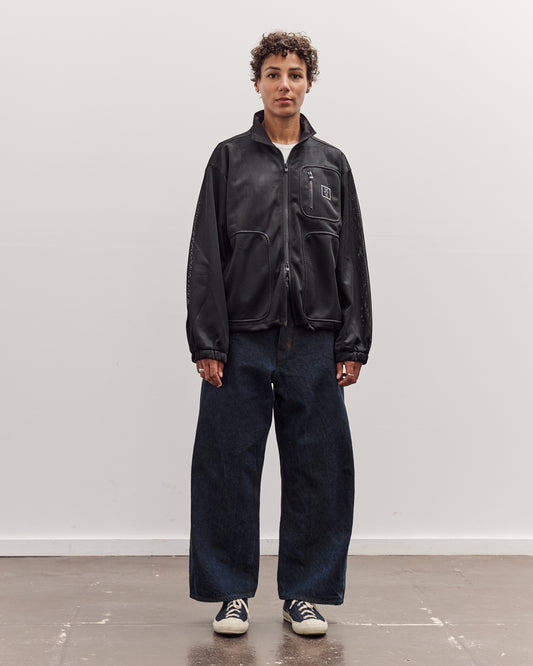 Brain Dead Tennis Zip Jacket, Black