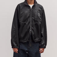 Brain Dead Tennis Zip Jacket, Black