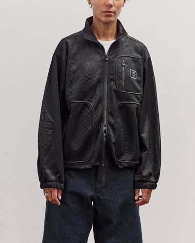 Brain Dead Tennis Zip Jacket, Black