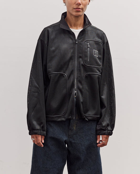 Brain Dead Tennis Zip Jacket, Black