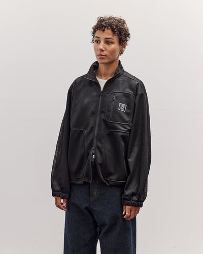 Brain Dead Tennis Zip Jacket, Black