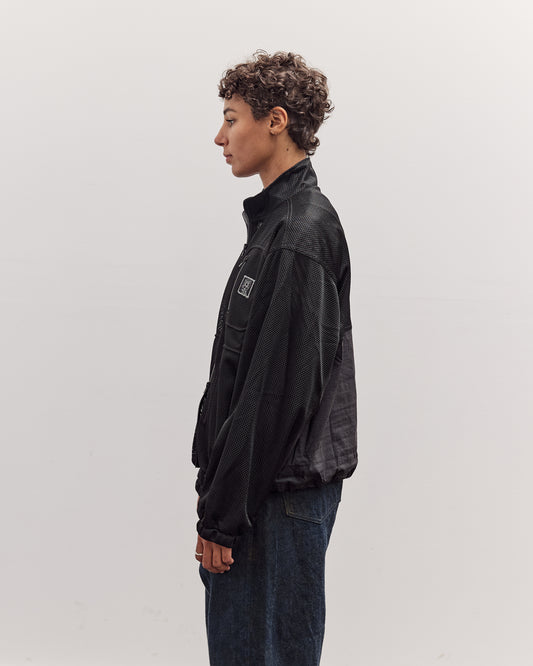 Brain Dead Tennis Zip Jacket, Black
