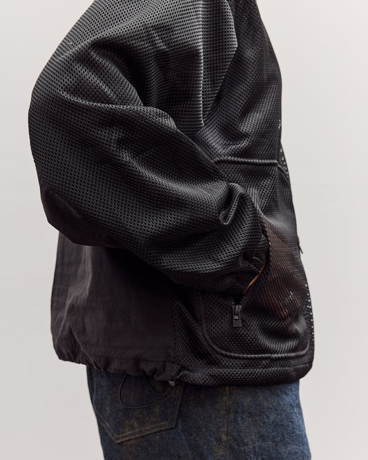 Brain Dead Tennis Zip Jacket, Black